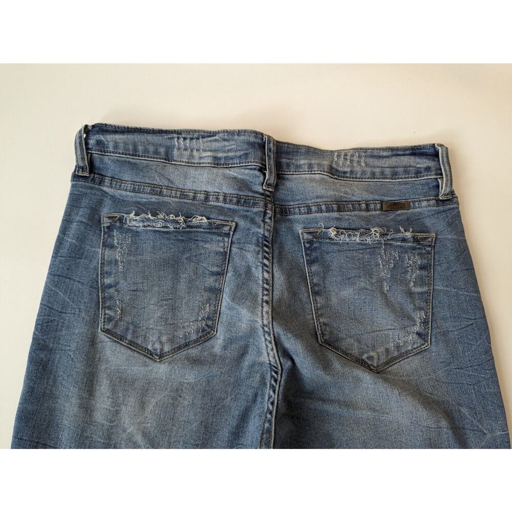 Kancan Jeans Size 30 Raw Hem Bottom Ripped Distressed High Rise - Picture 10 of 10